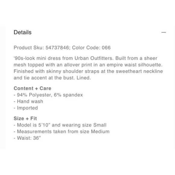 Urban Outfitters Elodie Mesh
Mini Dress size M - Picture 9 of 9